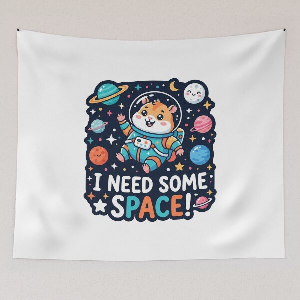 Item preview, Cute Hamster Astronaut In Outer Space designed and sold by Owcomm.