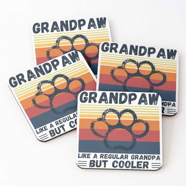 Item preview, Grandpaw Like A Regular Grandpa But Cooler Paw Print designed and sold by SoyLamderma.