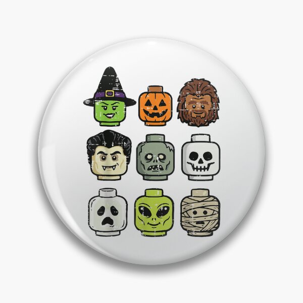 Item preview, Halloween Building Blocks Head Cute Bricks designed and sold by PartyFam.