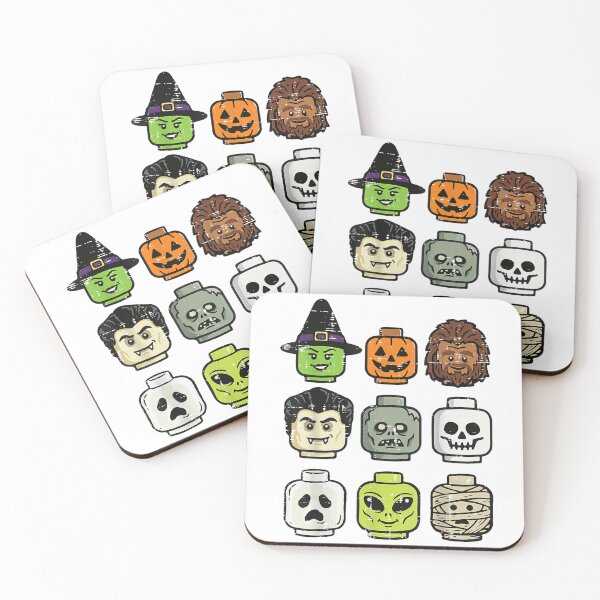 Item preview, Halloween Building Blocks Head Cute Bricks designed and sold by PartyFam.
