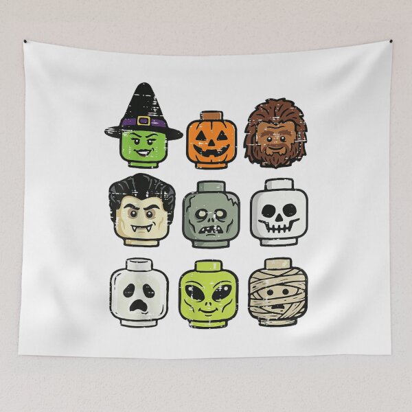 Item preview, Halloween Building Blocks Head Cute Bricks designed and sold by PartyFam.