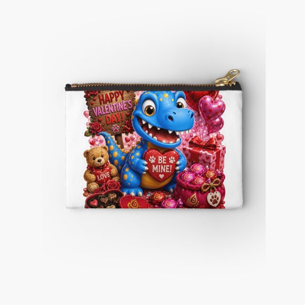 Item preview, Snappyzaurus Valentine's Day | Cute Dinosaur Stickers designed and sold by Collins Design.