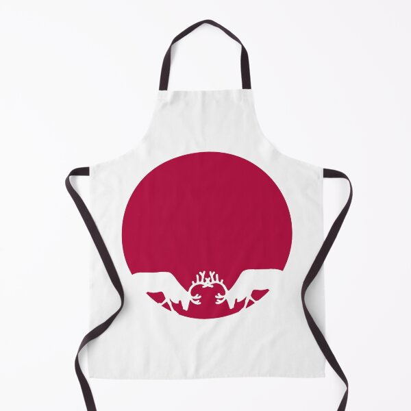 Item preview, Reindeer Fighting Silhouette - Crimson Sun Graphic designed and sold by ChirariShope.