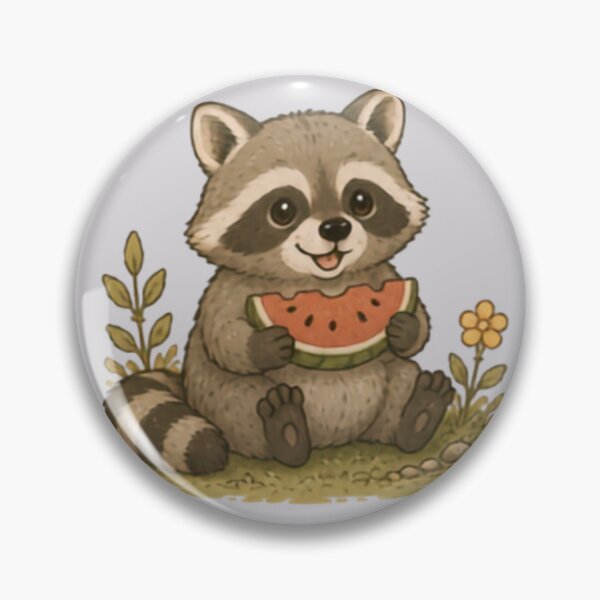 Item preview, Snack Time Raccon designed and sold by MellowMunchkins.