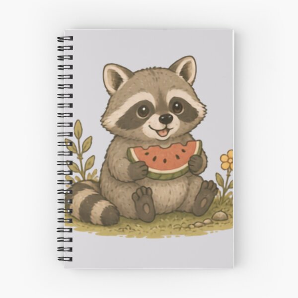 Item preview, Snack Time Raccon designed and sold by MellowMunchkins.