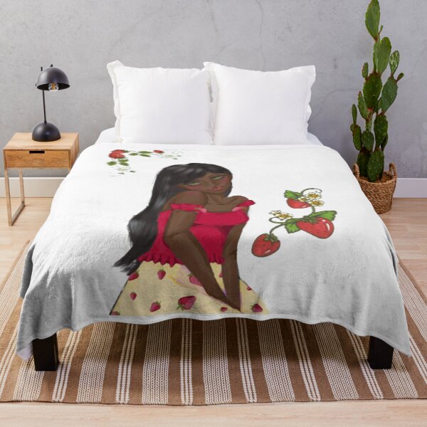 Item preview, Strawberry Cottage Girl Cute Strawberry Fairy Aesthetic designed and sold by BostuKorina.