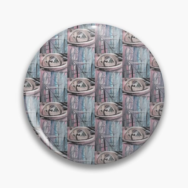 Item preview, Cyberpunk All Seeing Eye Fine Art Painting, Abstract Matrix designed and sold by CinziaBStudio.