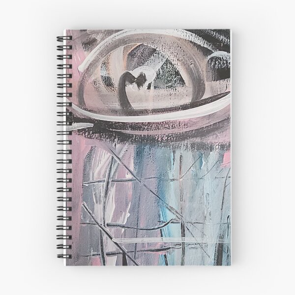 Item preview, Cyberpunk All Seeing Eye Fine Art Painting, Abstract Matrix designed and sold by CinziaBStudio.