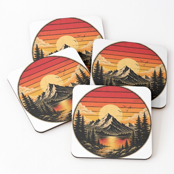 Item preview, Vintage Mountain Sunset Landscape designed and sold by Verdezeus86 .
