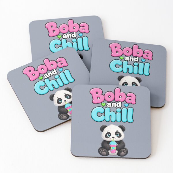 Item preview, Cute Panda Boba and Chill Bubble Tea Kawaii T-Shirt designed and sold by Aimetoi.