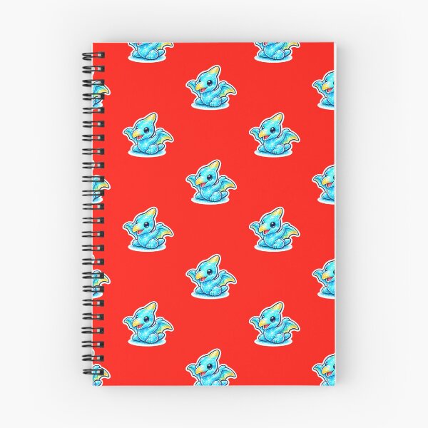 Item preview, Cute Blue Baby Pterodactyl Kawaii Art designed and sold by OddGarage.