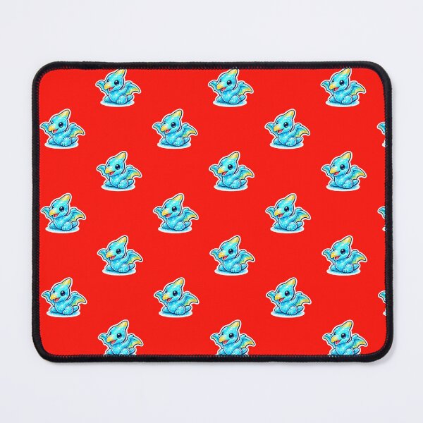 Item preview, Cute Blue Baby Pterodactyl Kawaii Art designed and sold by OddGarage.