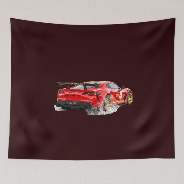 Item preview, Zenith Decals Luxury Red Supercar Drift Burnout Graphic Sticker designed and sold by zenithdecalco.