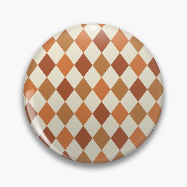 Item preview, Diamond Check Print 1 - Cinnamon Fall designed and sold by Daniel Bevis Design.