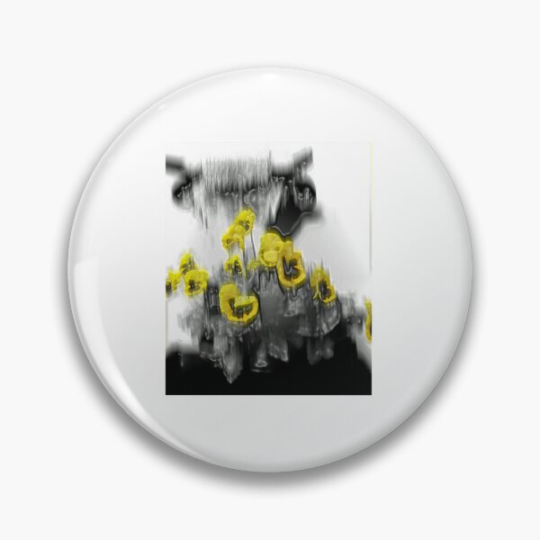 Item preview, Yellow Flowers in Abstract Monochrome Landscape designed and sold by BostuKorina.