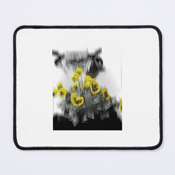 Item preview, Yellow Flowers in Abstract Monochrome Landscape designed and sold by BostuKorina.
