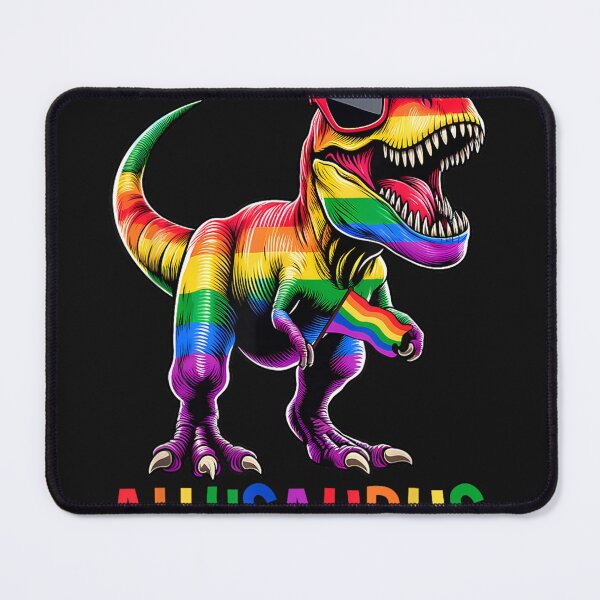 Item preview, Dinosaur Rainbow Flag Ally LGBT Allysaurus LGBT Pride designed and sold by DakotaButters.