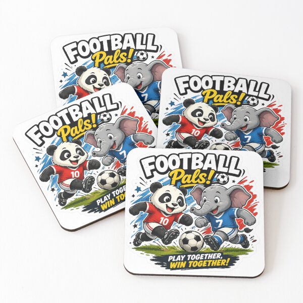 Item preview, Football Pals – Cute Panda & Elephant Soccer designed and sold by MR4me.