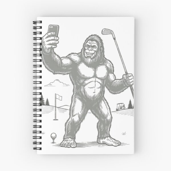 Item preview, Bigfoot Golf Selfie Funny Vintage Sasquatch Golfer Design T-Shirt, Bigfoot Golfer Gift, Funny Golf Lover Graphic Tee designed and sold by OUICHA.