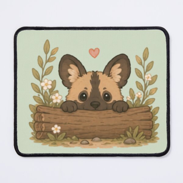 Item preview, Peekaboo African Wild Dog designed and sold by MellowMunchkins.
