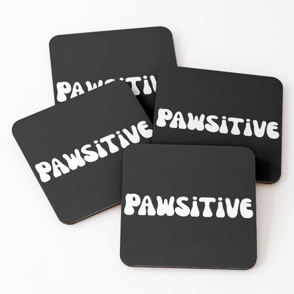 Item preview, Pawsitive Retro Wavy Word Art designed and sold by SoyLamderma.