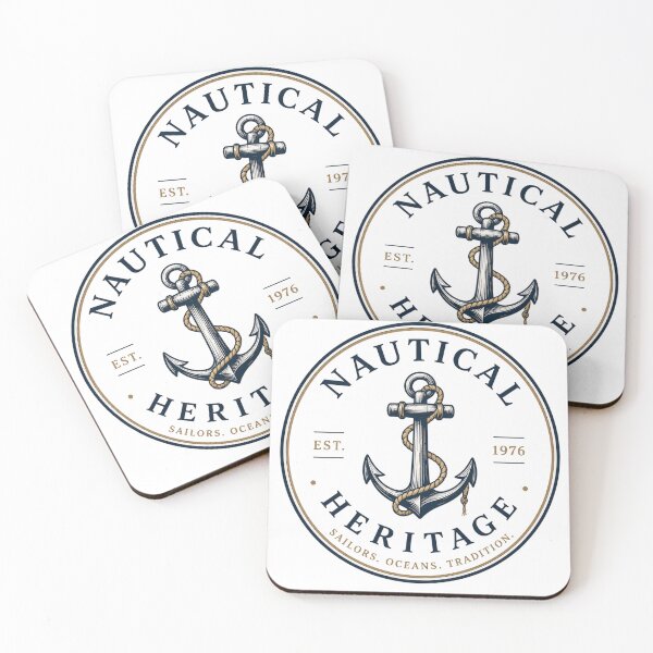 Item preview, Nautical Heritage Vintage Sailboat Emblem designed and sold by MWSailingClub.