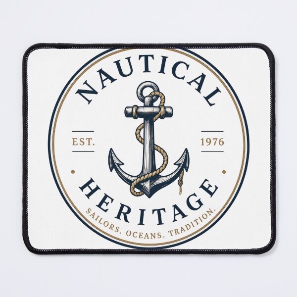 Item preview, Nautical Heritage Vintage Sailboat Emblem designed and sold by MWSailingClub.