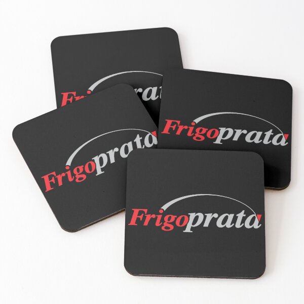 Item preview, Frigoprata Brand Logo - Sleek Red & Grey Typography designed and sold by ChirariShope.