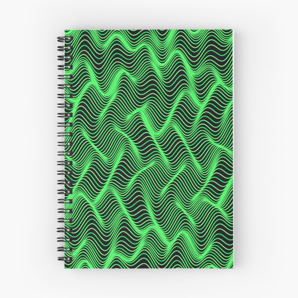 Item preview, Futuristic Neon Green Wavy Contour Pattern designed and sold by GraphyLab.