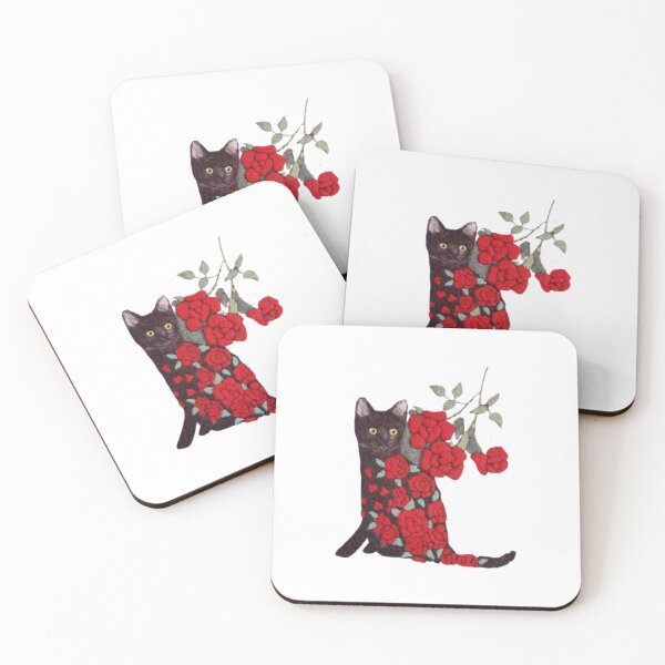 Item preview, Black Feline Roses designed and sold by PalikoRuka.