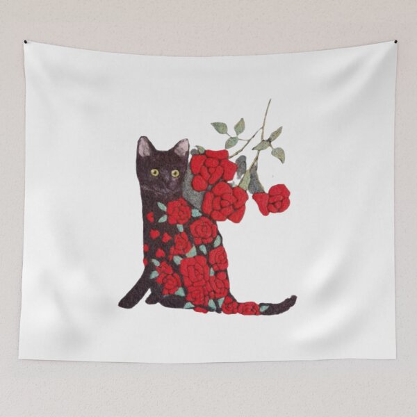 Item preview, Black Feline Roses designed and sold by PalikoRuka.