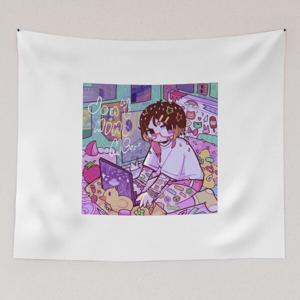 Item preview, Don't Mind Me Kidcore Anime Laptop Art designed and sold by PalikoRuka.