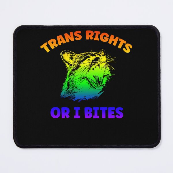 Item preview, Trans Rights Or I Bites Rainbow Raccoon designed and sold by UnitedColours.