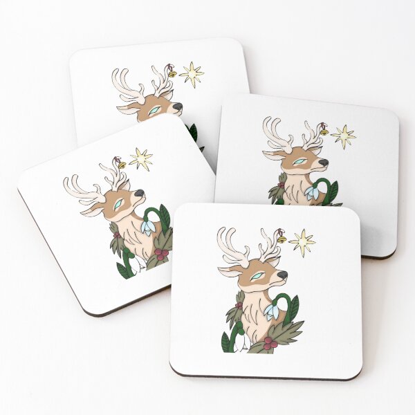 Item preview, festive reindeer illustration designed and sold by PalikoRuka.