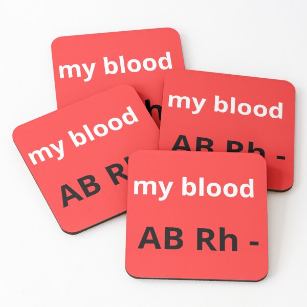 Item preview, blood AB  Rh - designed and sold by adamoliv.