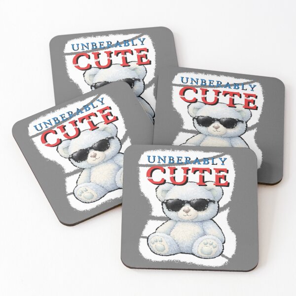 Item preview, Unbearably Cute Slashed Grunge Teddy Bear Pun designed and sold by Edwere.