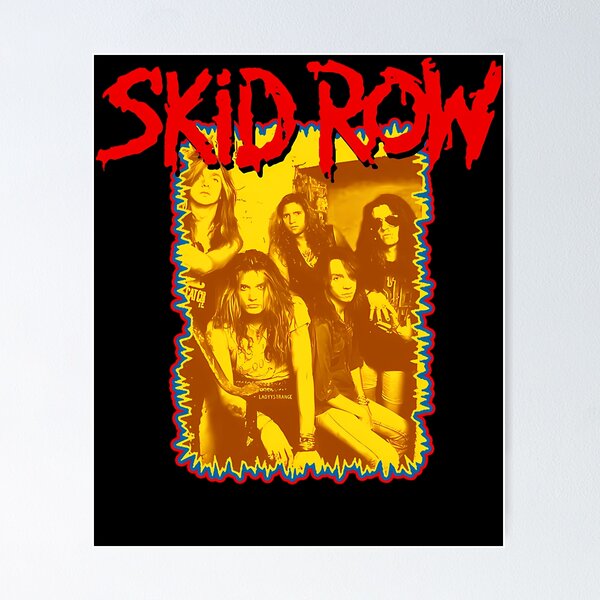 Item preview, Skid Row Band Photo Yellow Tint Poster designed and sold by 奥森 孔.
