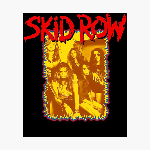 Item preview, Skid Row Band Photo Yellow Tint Poster designed and sold by 奥森 孔.