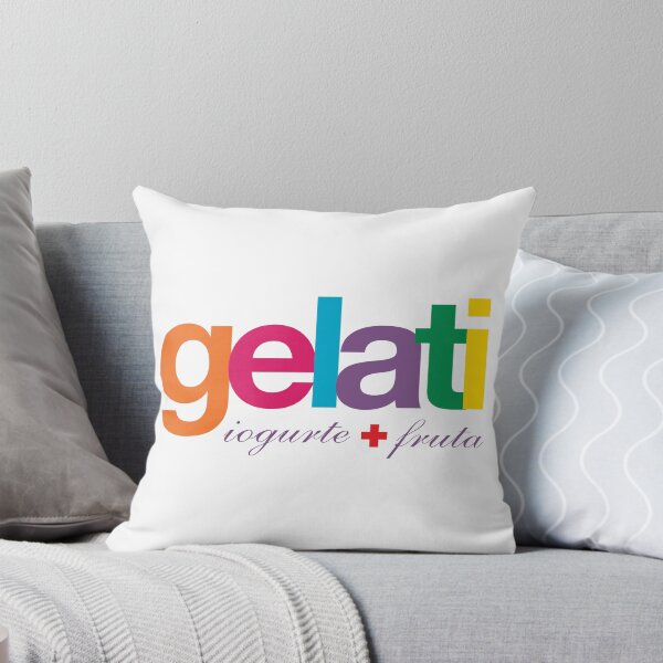 Item preview, Gelati Iogurte + Fruta - Colorful Vibrant Typography designed and sold by ChirariShope.