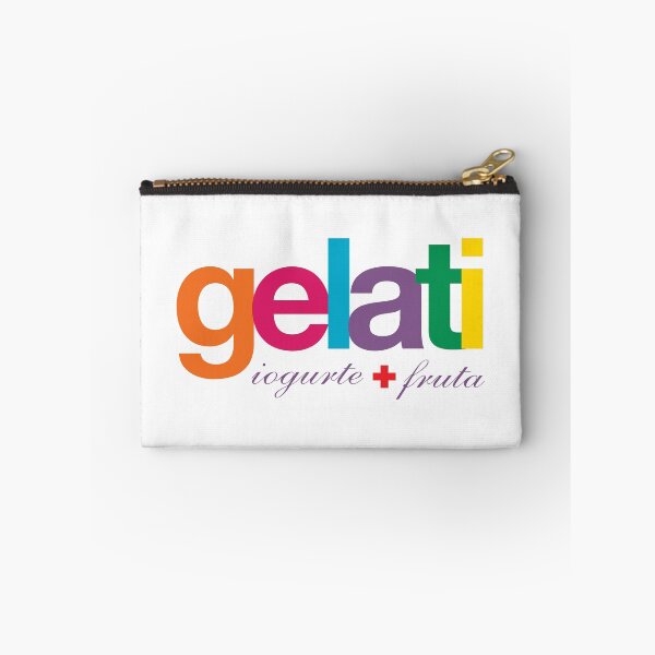 Item preview, Gelati Iogurte + Fruta - Colorful Vibrant Typography designed and sold by ChirariShope.