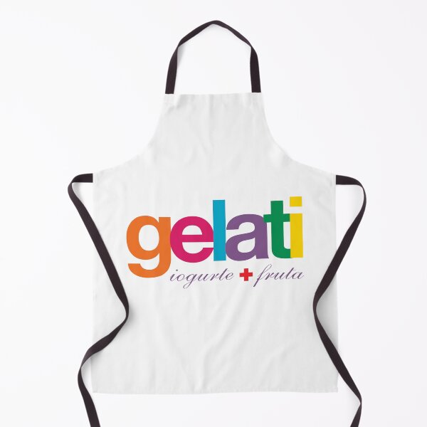 Item preview, Gelati Iogurte + Fruta - Colorful Vibrant Typography designed and sold by ChirariShope.