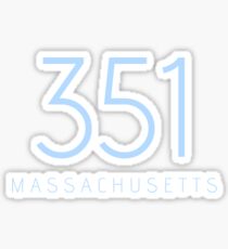 MASSACHUSETTS 351 Sticker