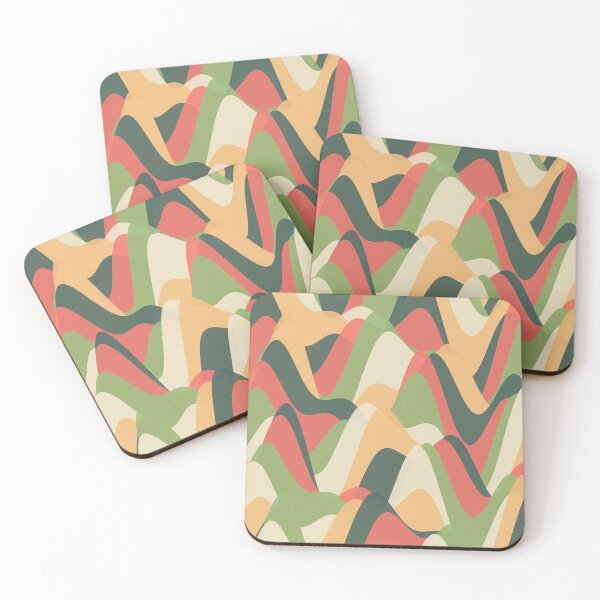 Item preview, Retro Earthy Organic Wavy Landscape Pattern designed and sold by GraphyLab.