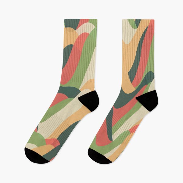 Item preview, Retro Earthy Organic Wavy Landscape Pattern designed and sold by GraphyLab.