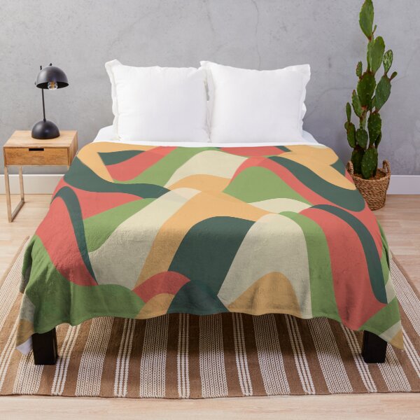 Item preview, Retro Earthy Organic Wavy Landscape Pattern designed and sold by GraphyLab.