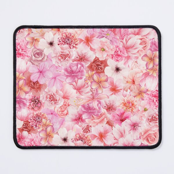 Item preview, Aesthetic Soft Pastel Pink Floral Garden Collage Pattern designed and sold by thefrenchyviet.