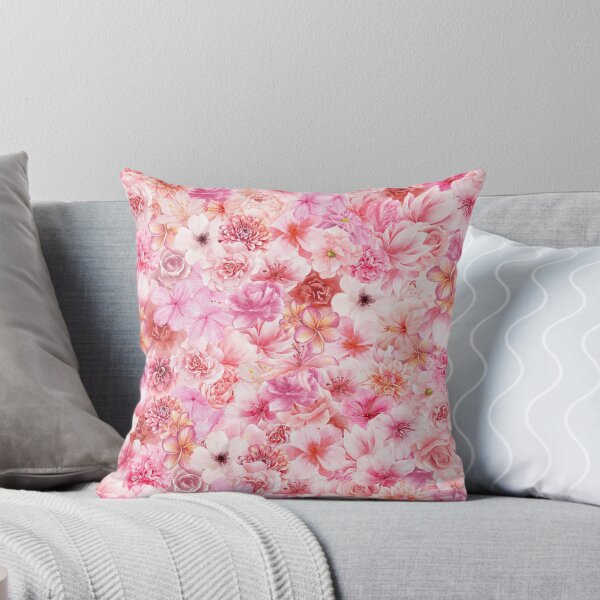 Item preview, Aesthetic Soft Pastel Pink Floral Garden Collage Pattern designed and sold by thefrenchyviet.