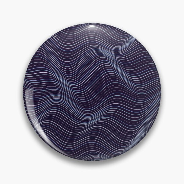 Aperçu de l'œuvre Motif abstrait de lignes topographiques ondulées bleu foncé créée et vendue par GraphyLab.