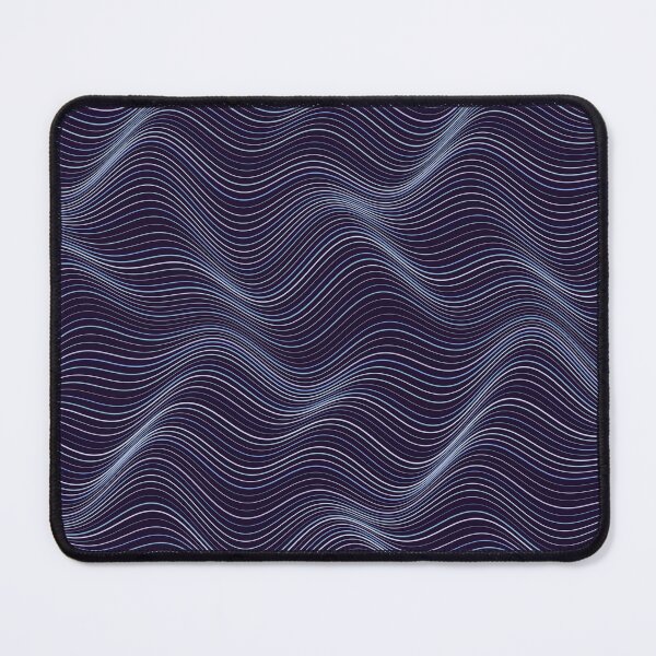 Item preview, Abstract Dark Blue Wavy Topographic Line Pattern designed and sold by GraphyLab.
