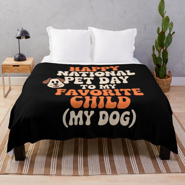Item preview, Happy National Pet Day Favorite Child Dog Retro Design designed and sold by SoyLamderma.